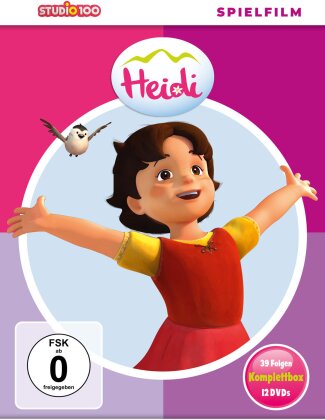 Heidi - Komplettbox - Folgen 1-39 (Studio 100, 12 DVDs)