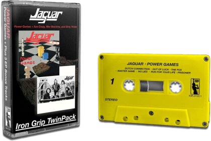 Jaguar - Power Games (Iron Grip, 2023 Reissue, Yellow Cassette)