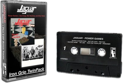 Jaguar - Power Games (Iron Grip, 2023 Reissue, Black Cassette)