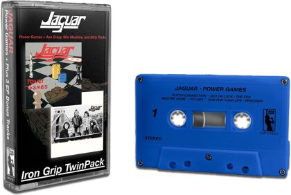 Jaguar - Power Games (Iron Grip, 2023 Reissue, Blue Cassette)