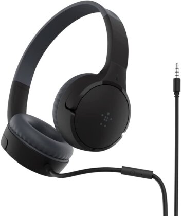 Belkin SOUNDFORM Mini - wired On-Ear Headphones for Kids - black