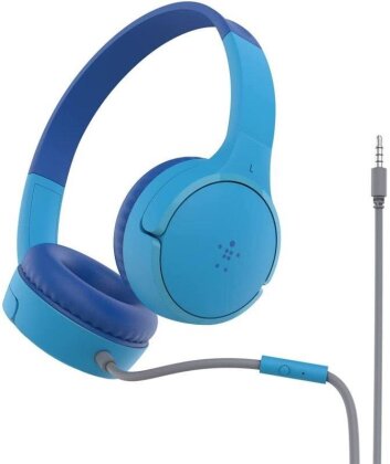 Belkin SOUNDFORM Mini - wired On-Ear Headphones for Kids - blue