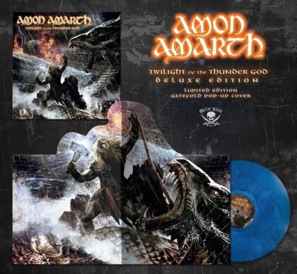 Amon Amarth - Twilight Of The Thunder God (2022 Reissue, blue/black/white marbled vinyl, LP)