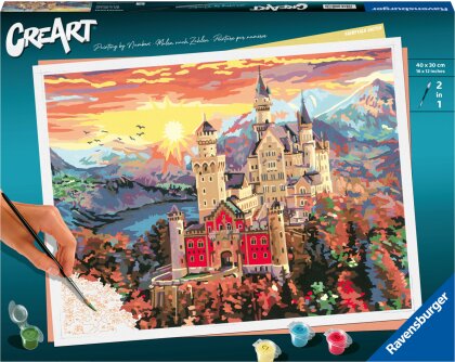 Ravensburger CreArt - Malen nach Zahlen 20278 - Fairytale Castle - ab 14 Jahren
