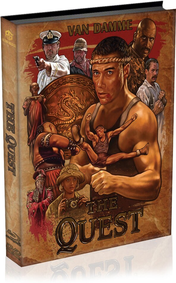 The Quest (1996) (Cover A, Wattiert, Limited Edition, Mediabook, Blu-ray + DVD)