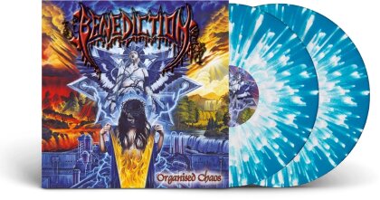 Benediction - Organised Chaos (2022 Reissue, Light Blue/White Splatter Vinyl, 2 LPs)