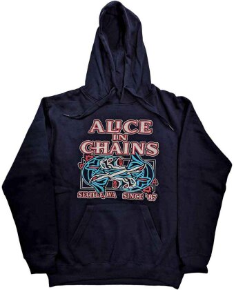 Alice In Chains Unisex Pullover Hoodie - Totem Fish
