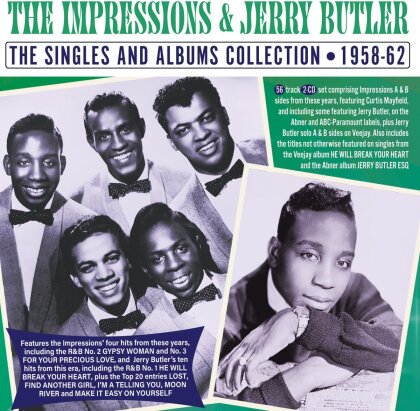 Impressions & Jerry Butler - Singles & Albums Collection 1958-62 (2 CDs)