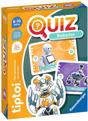 Tiptoi Quiz Roboter, d - 36 Spielkarten, 1-4 Spieler,