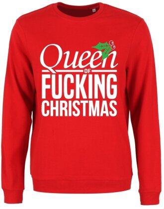 Queen of Fucking Christmas - Ladies Christmas Jumper