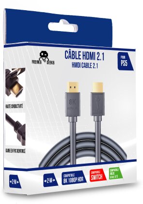 Câble HDMI 2.1 (8K) - 200 cm (PlayStation 5 + Xbox Series X)