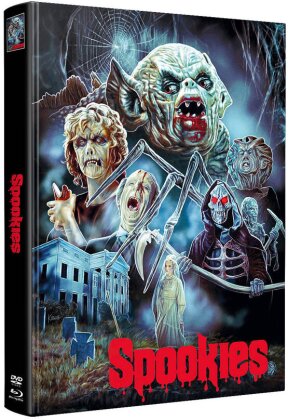 Spookies (1986) (Wattiert, Limited Edition, Mediabook, Blu-ray + 2 DVDs)