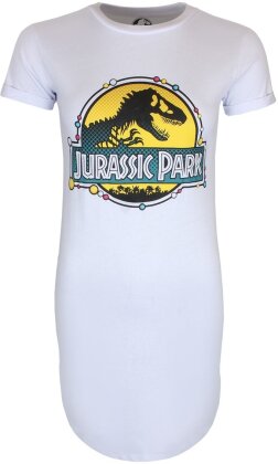 Jurassic Park: DNA Logo - Ladies White T-Shirt Dress