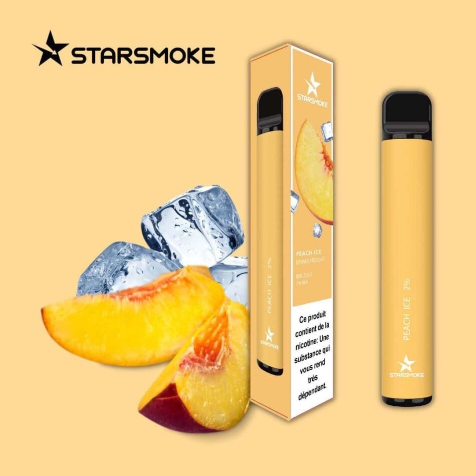 Starsmoke - Peach Ice (800 Puffs) - E-Zigarette