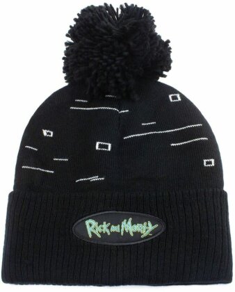 Rick And Morty - Pixel Print Beanie Pom One Size (Berretto)