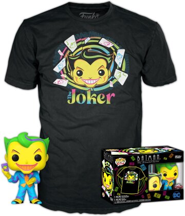 Funko Pop! & Tee: DC Comics - The Joker (Blacklight)