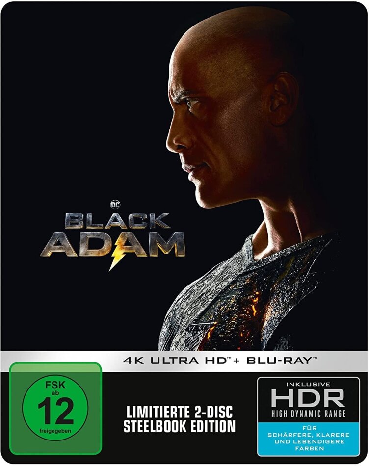 Black Adam (2022) (Limited Edition, Steelbook, 4K Ultra HD + Blu-ray)