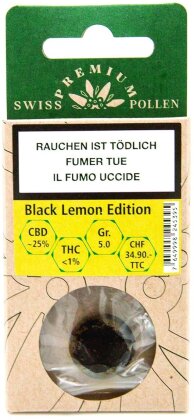 Swiss Premium Pollen Black Lemon Edition 5g - (CBD 35% THC 1%)