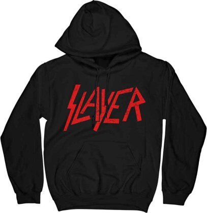 Slayer Unisex Pullover Hoodie - Distressed Logo