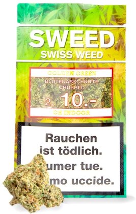 Sweed ~ Golden Green ~ 2g - (CBD: 16% THC: 0.9%)