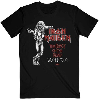 Iron Maiden Unisex T-Shirt - Beast Over Hammersmith World Tour '82