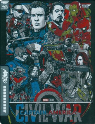 Captain America 3 - Civil War (2016) (Mondo, Edizione Limitata, Steelbook, 4K Ultra HD + Blu-ray)