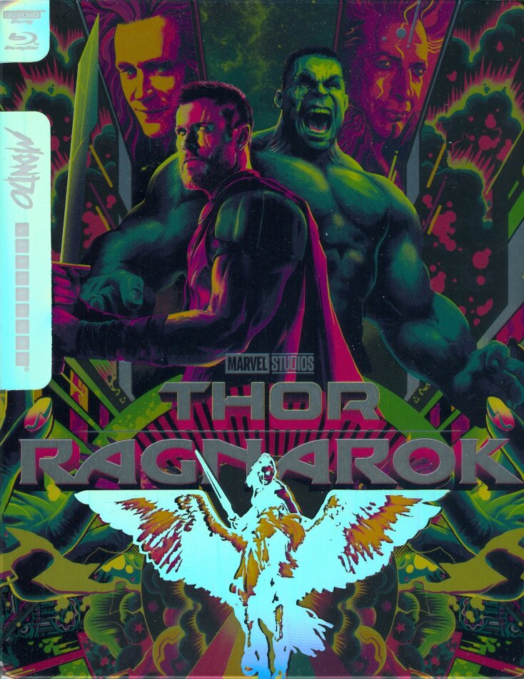 Thor 3 - Ragnarok (2017) (Mondo, Édition Limitée, Steelbook, 4K Ultra HD + Blu-ray)