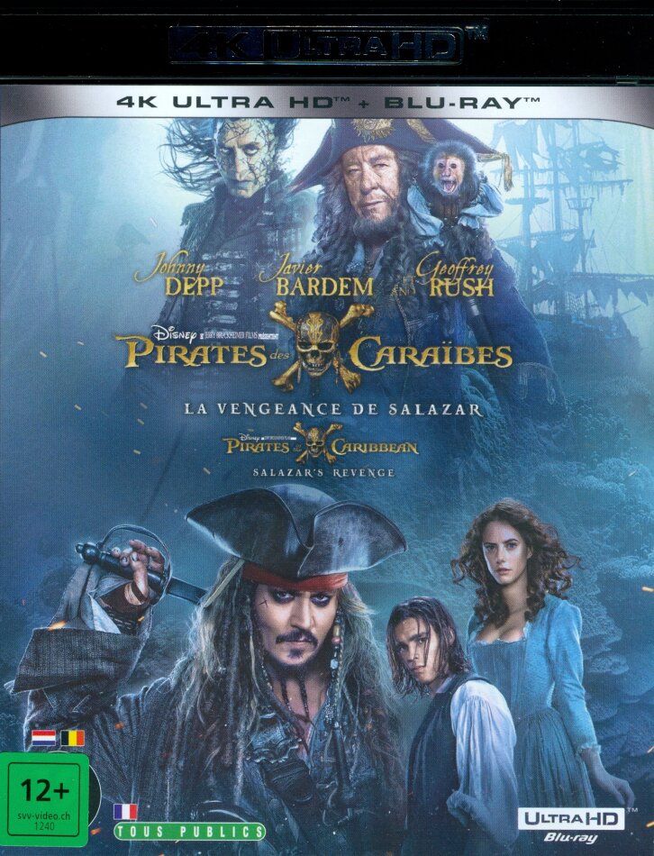 Pirates des Caraïbes 5 - La Vengeance de Salazar (2017) (4K Ultra HD + Blu-ray)