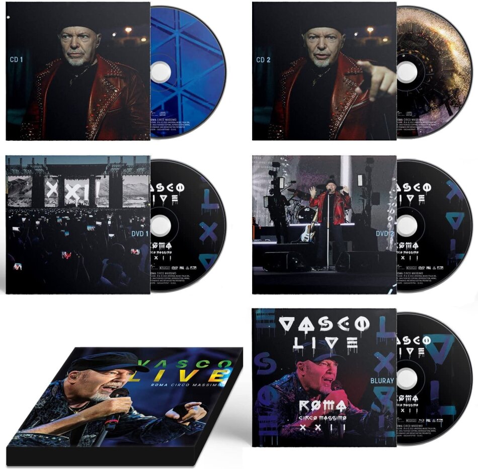 Vasco Rossi - Vasco Live Roma Circo Massimo (Boxset, 2 CD + 2 DVD + Blu-ray)