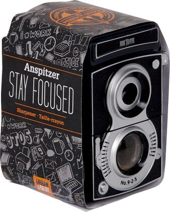 Kamera Anspitzer - STAY FOCUSED / Männerwelt - Spiegelburg-Nr. 18665 / VE = 3 Exemplare