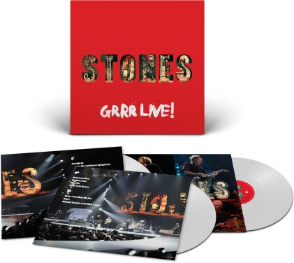The Rolling Stones - GRRR Live! (Live At Newark) (Édition Limitée, White Vinyl, 3 LP)