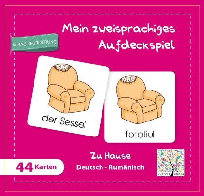 Mein zweisprachiges Aufdeckspiel Zu Hause Deutsch-Rumänisch (Kinderspiel)