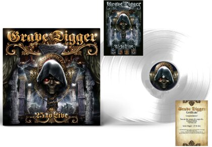 Grave Digger - 25 To Live (2023 Reissue, Metalville, + Poster, Box, Limited Edition, Crystal Clear Vinyl, 4 LPs)