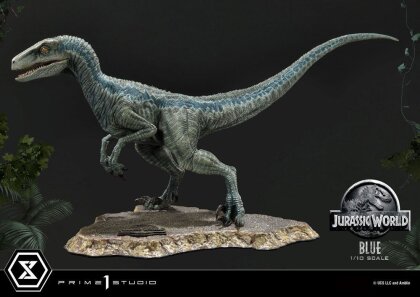 Jurassic World - Fallen Kingdom Prime Collectibles Statue 1/10 Blue (Open Mouth Version) 17 cm