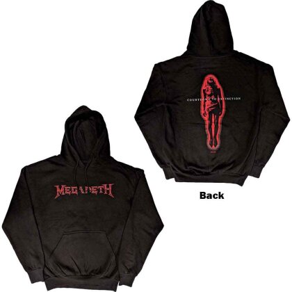 Megadeth Unisex Pullover Hoodie - Countdown To Extinction (Back Print)