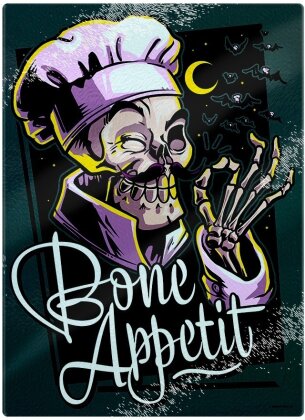 Bone Appetit Skeleton Chef - Rectangular Chopping Board