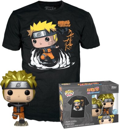 Naruto Shippuden: Naruto Uzumaki - Gift Pack: POP exclusive + T-Shirt Unisexe