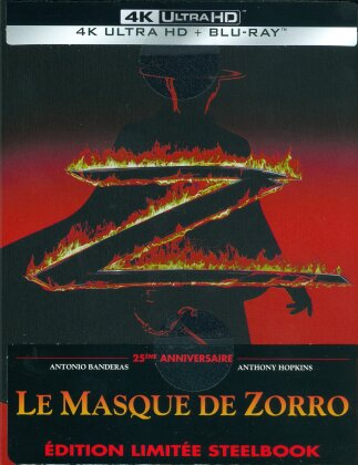 Le Masque de Zorro (1998) (25th Anniversary Edition, Limited Edition, Steelbook, 4K Ultra HD + Blu-ray)