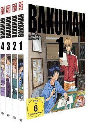 Bakuman - Vol. 1-4 (Gesamtausgabe, 4 DVDs)