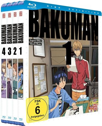 Bakuman - Vol. 1-4 (Gesamtausgabe, 4 Blu-rays)