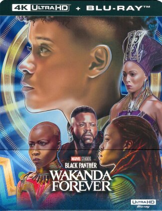 Black Panther: Wakanda Forever - Black Panther 2 (2022) (Édition Limitée, Steelbook, 4K Ultra HD + Blu-ray)