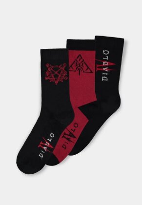 Diablo IV - Hell Socks Men's Crew Socks (3Pack)