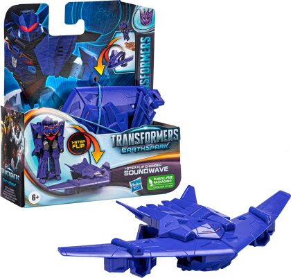 Transformers ES 1-Step Flip - Changer Swindle, Earth Spark,1 Stück, Assortiert