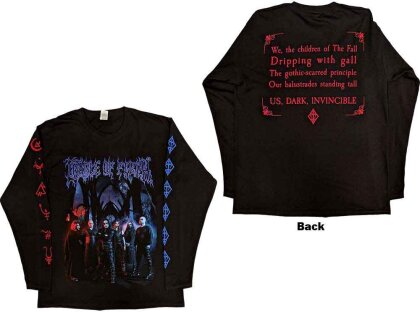 Cradle Of Filth Unisex Long Sleeve T-Shirt - Existence Band (Back & Sleeve Print)