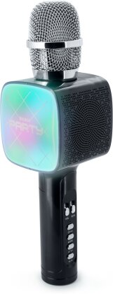 Bigben - PARTY BTMIC - Wireless Microphone + Speaker with Light Effects - black