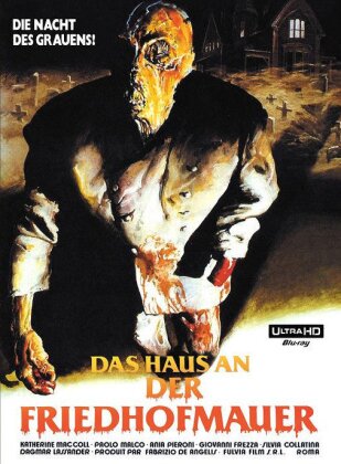 Das Haus an der Friedhofmauer (1981) (Cover B, Eurocult Collection, Édition Limitée, Mediabook, Uncut, 4K Ultra HD + Blu-ray + CD)