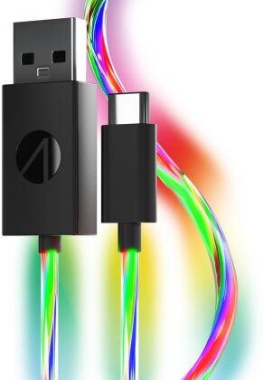 Light Up Twin Charging Cables UBS-C 2 x 2m [PS5/NSW/Mobile]