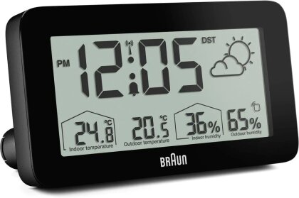 Braun Weather Station - BC13BP-DCF - black