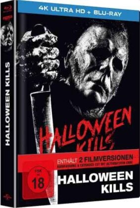 Halloween Kills (2021) (Cover B (Schwarz), Limited Edition, Mediabook, 4K Ultra HD + Blu-ray)