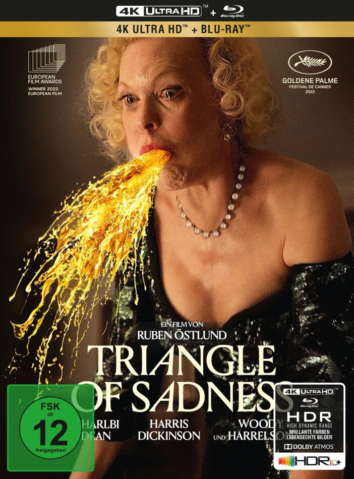 Triangle of Sadness (2022) (Limited Edition, Mediabook, 4K Ultra HD + Blu-ray)